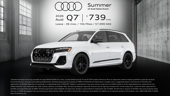 2026 Audi Q7 Lease Offer in Little Rock, Arkansas