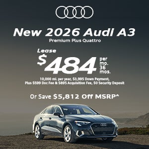 Side view of an Audi A3