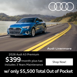 2025 Audi Q3 Lease for $399 per month plus tax at Audi Livermore