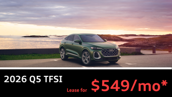 Audi Q5 Green on Ocean