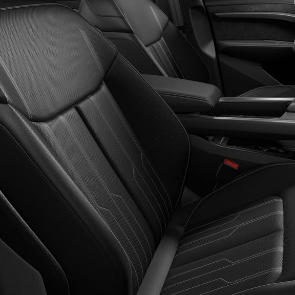 Vue de l'interieur de l'Audi e-tron Sportback.