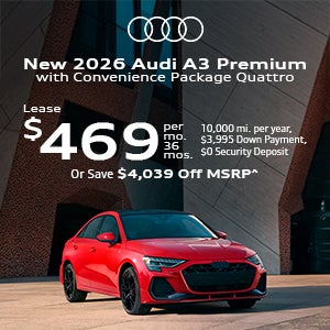 Side view of an Audi A3