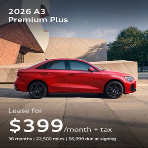 Side angled profile of 2026 Audi A3