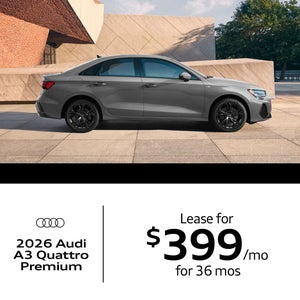 Side view of 2026 Audi A3 Quattro Premium