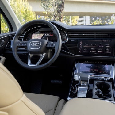 2026 Audi Q7 curved panoramic display MMI cockpit at Audi Sewickley near Pittsburgh PA