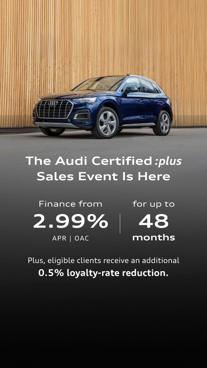 Audi Certified :plus pre-owned vehicles at Audi Midtown Toronto