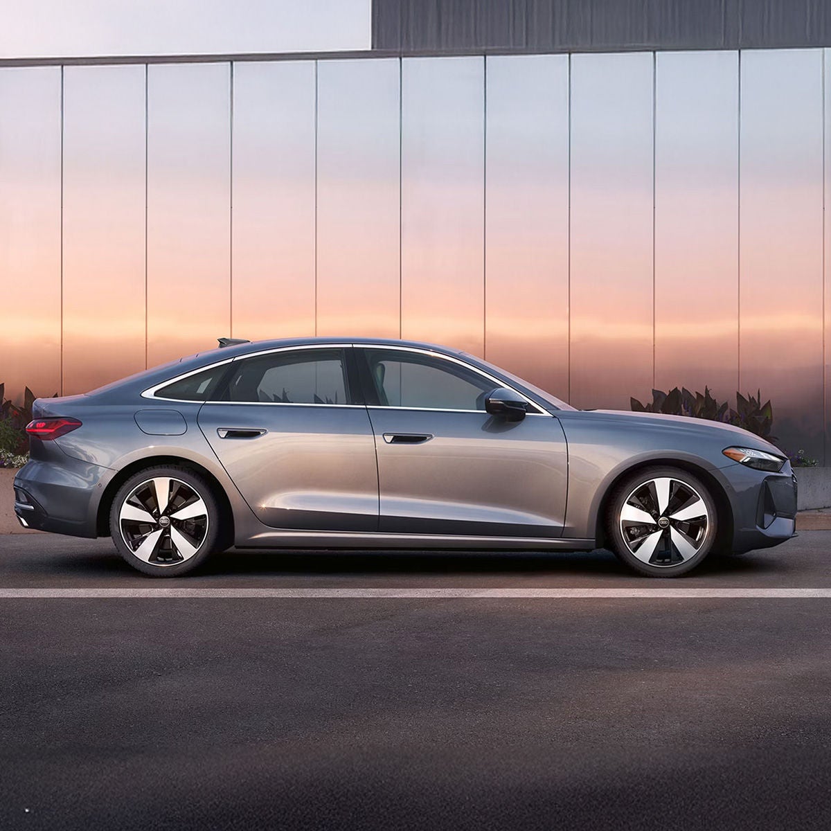 Side profile of the all-new Audi A5.