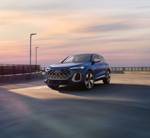 Font view of an Audi SQ5 parked.