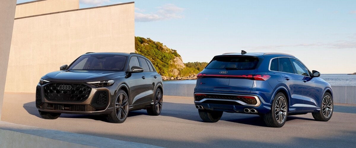 Profile view of Audi vehicles. 