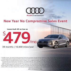 Side view of an Audi A5.