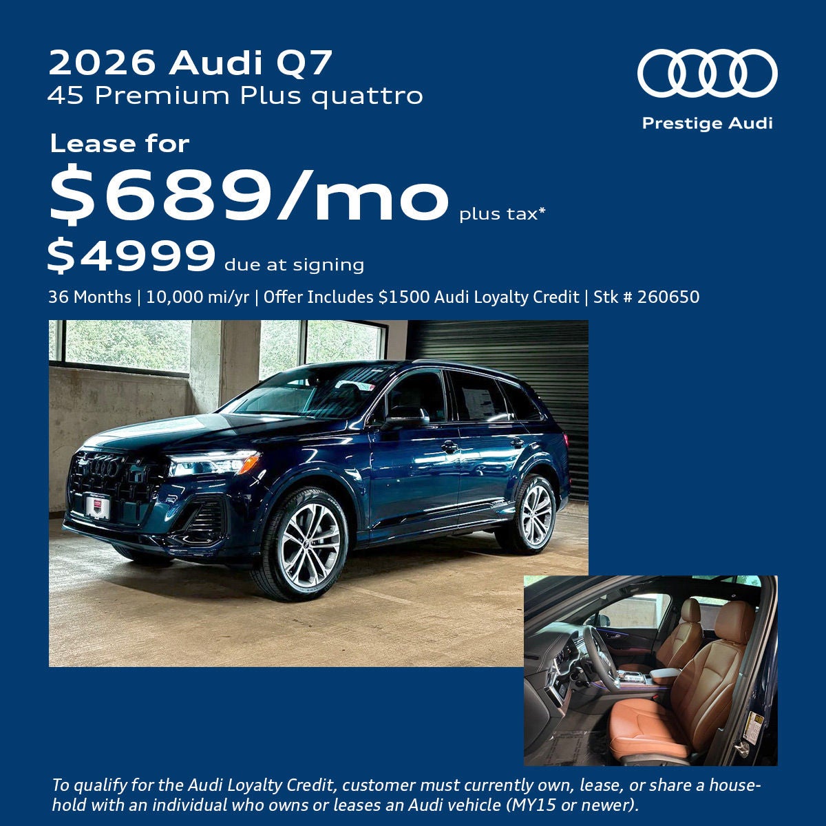 Audi Q7 Lease Offer