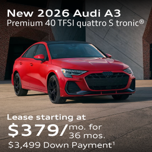 New 2026 Audi A3 Premium 40 TFSI quattro S tronic®  Lease starting at $379/mo. for  36 mos. $3,499 Down Payment