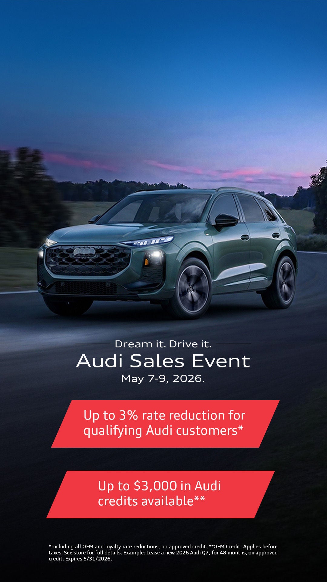 Audi Dream It Drive It Event.