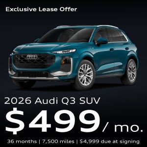 An Audi Q3 parked.