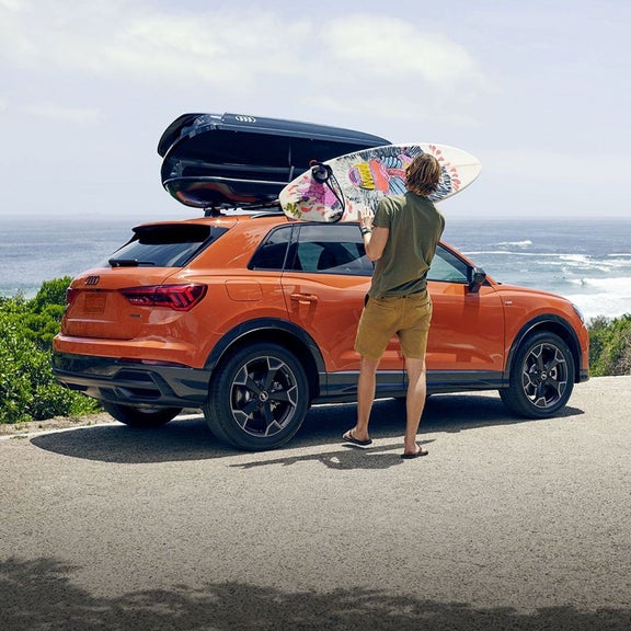 Audi Q3 rooftop attachments.