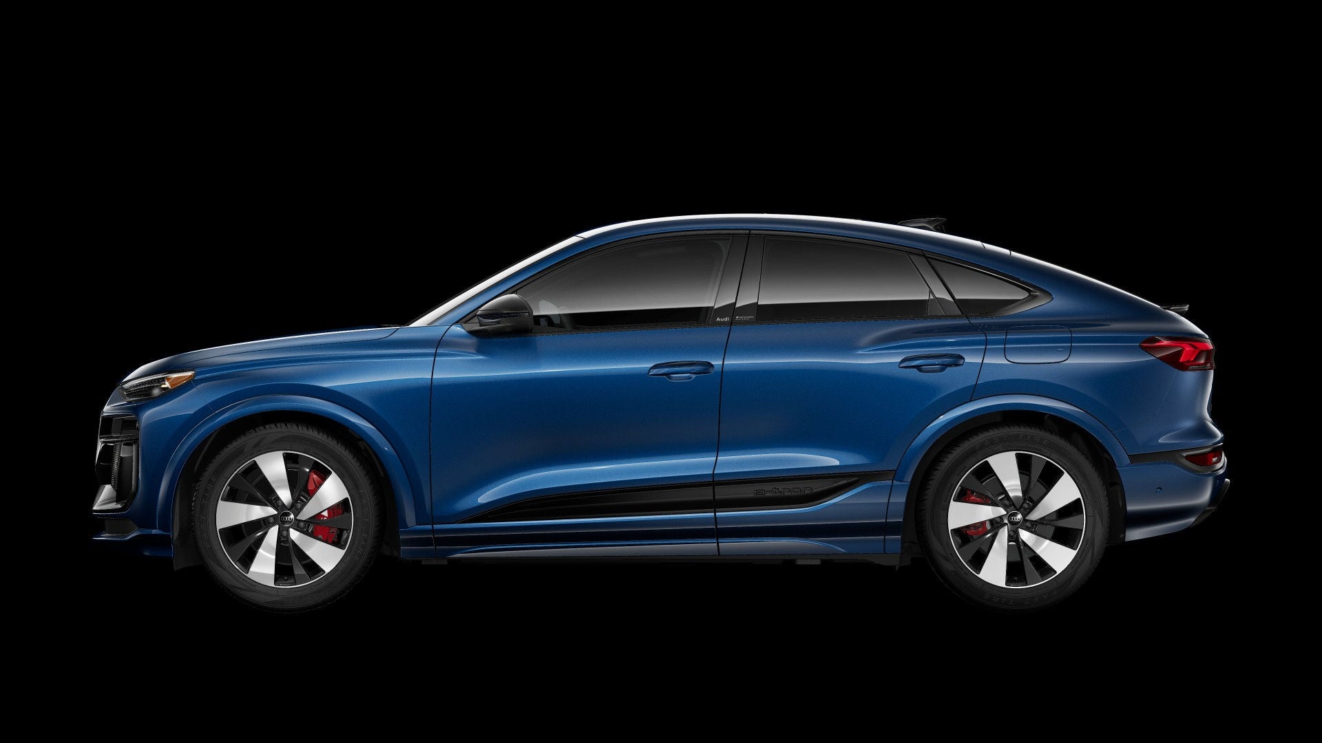 Side-view of the Audi SQ6 e-tron.