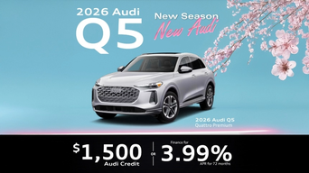 Side profile view of an Audi Q5. 