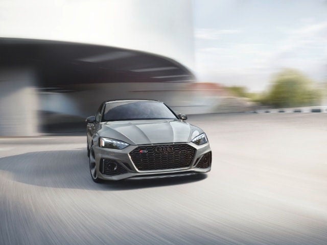 Audi RS5 high‑performance sports car emphasizing power and modern design