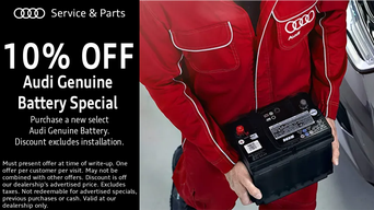 Service technician serving vehicle.