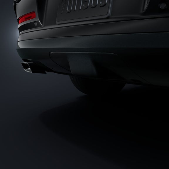 Close-up of the trailer hitch.