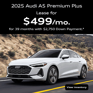 Rear view of an Audi A5