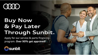 Audi service now, pay-over-time. 