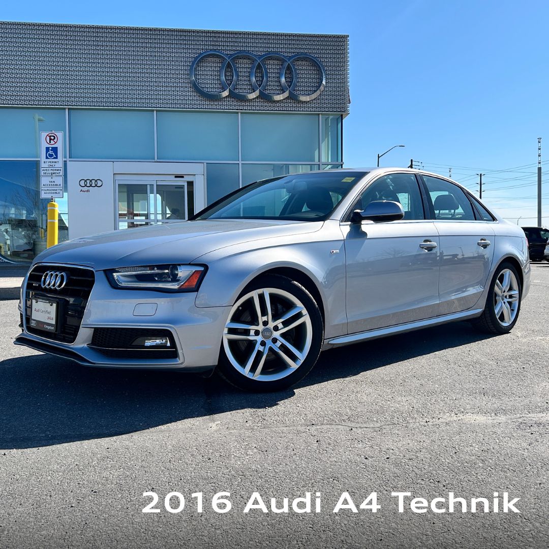 image of a 2016 Audi A4 Technik in front of Audi Kingston