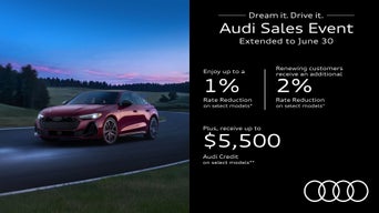 Dream it. Drive it. Audi Sales Event.