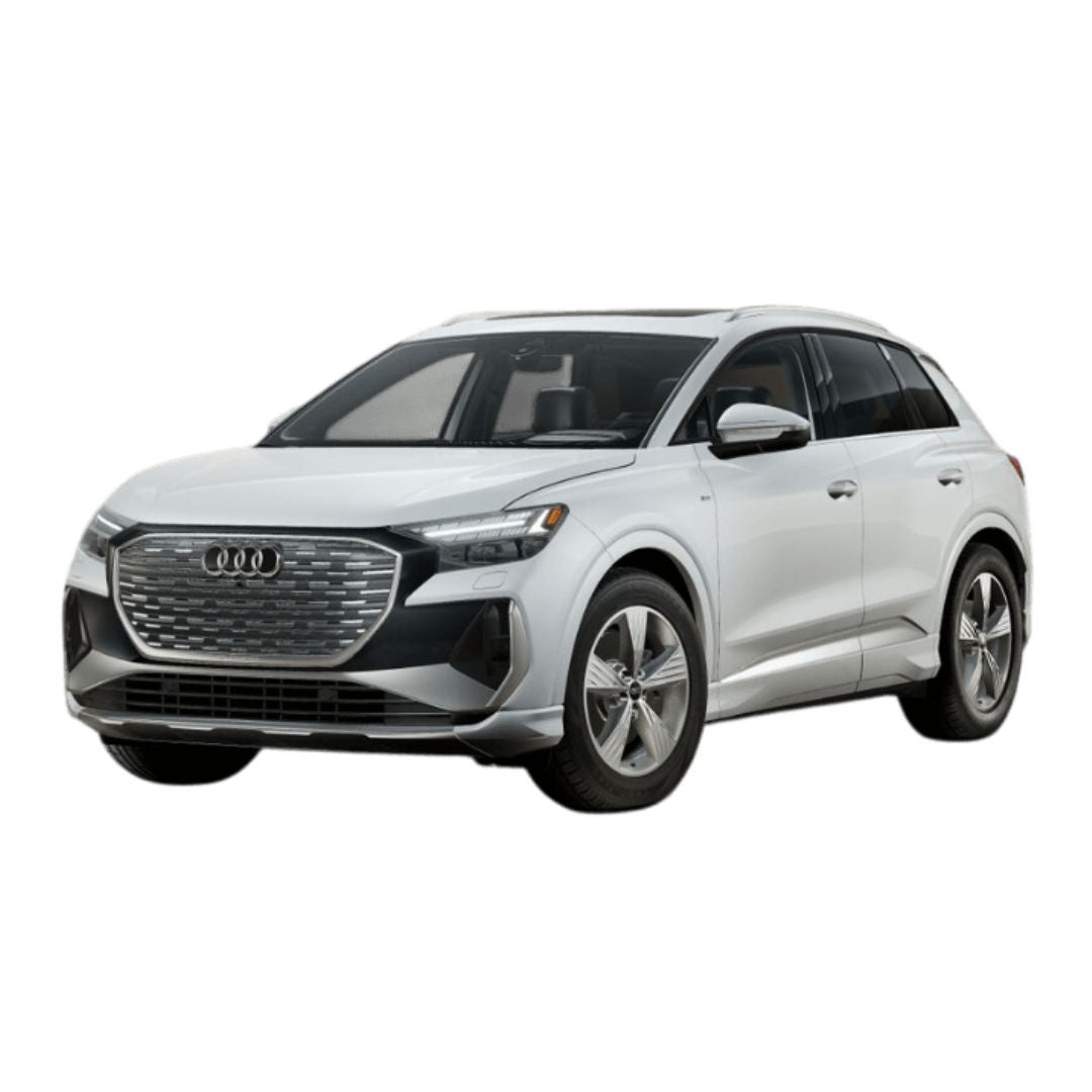 2025 Audi Q4 e-tron Glacier White Prestige Jellybean