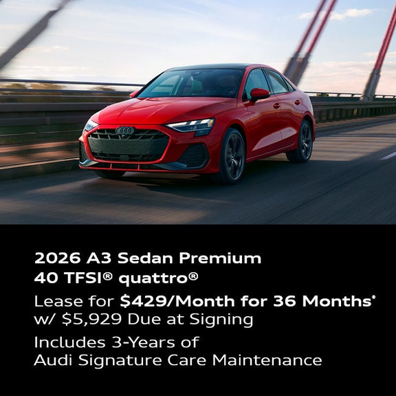 2026 A3 Sedan Premium 40 TFSI® quattro®