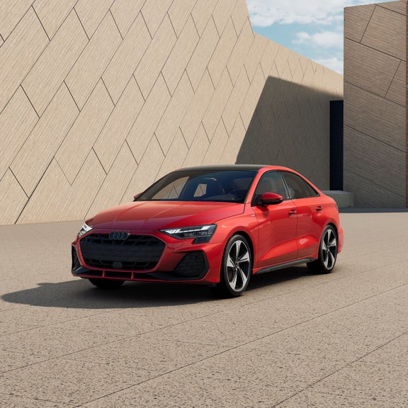 Front 3/4 profile of the Audi A3.