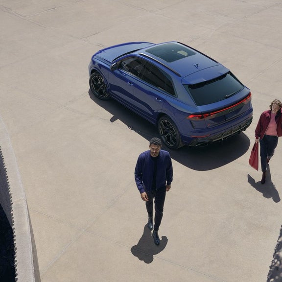 2026 Audi RS Q8 performance from above — Audi Sport coupe-SUV roofline at Audi Sewickley