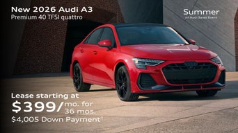 New 2026 Audi A3 Premium 40 TFSI quattro S tronic®  Lease starting at $399/mo. for  36 mos. $4,005 Down Payment
