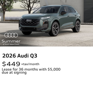 2026 Audi Q3 July Specials from Audi San Jose