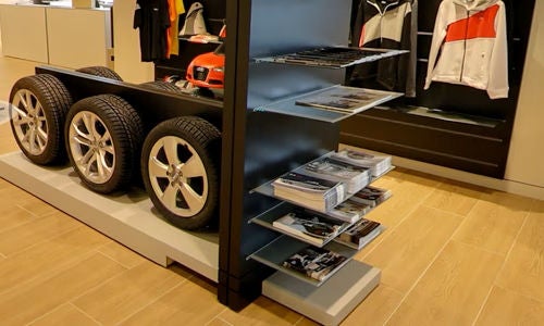 Audi parts department.