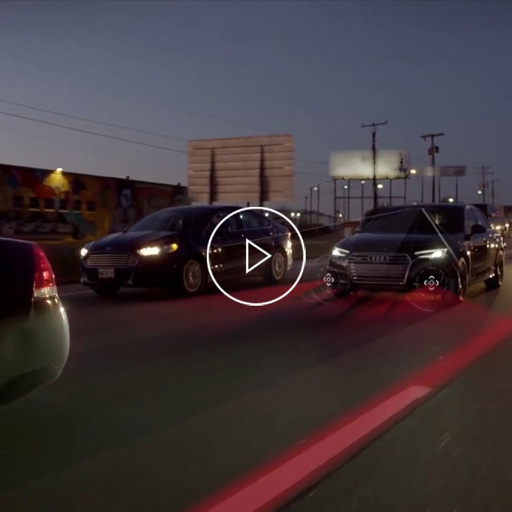 Demonstration of traffic jam assist.