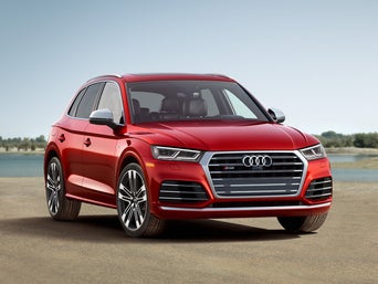 Audi car in the mountain