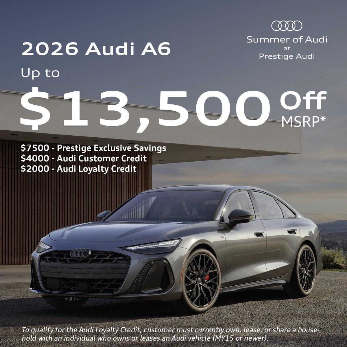 2026 Audi A6 Discount Offer