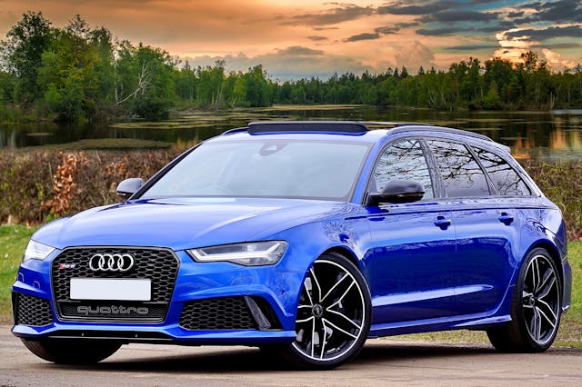 Blue Wagon Audi