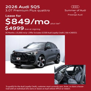 Audi SQ5 Lease Offer
