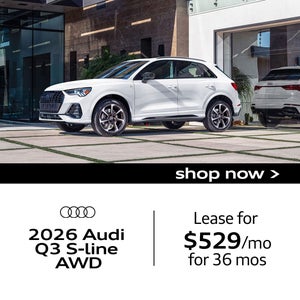 Side view of 2026 Audi Q3 S-line AWD