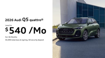 Audi Q5 parked.