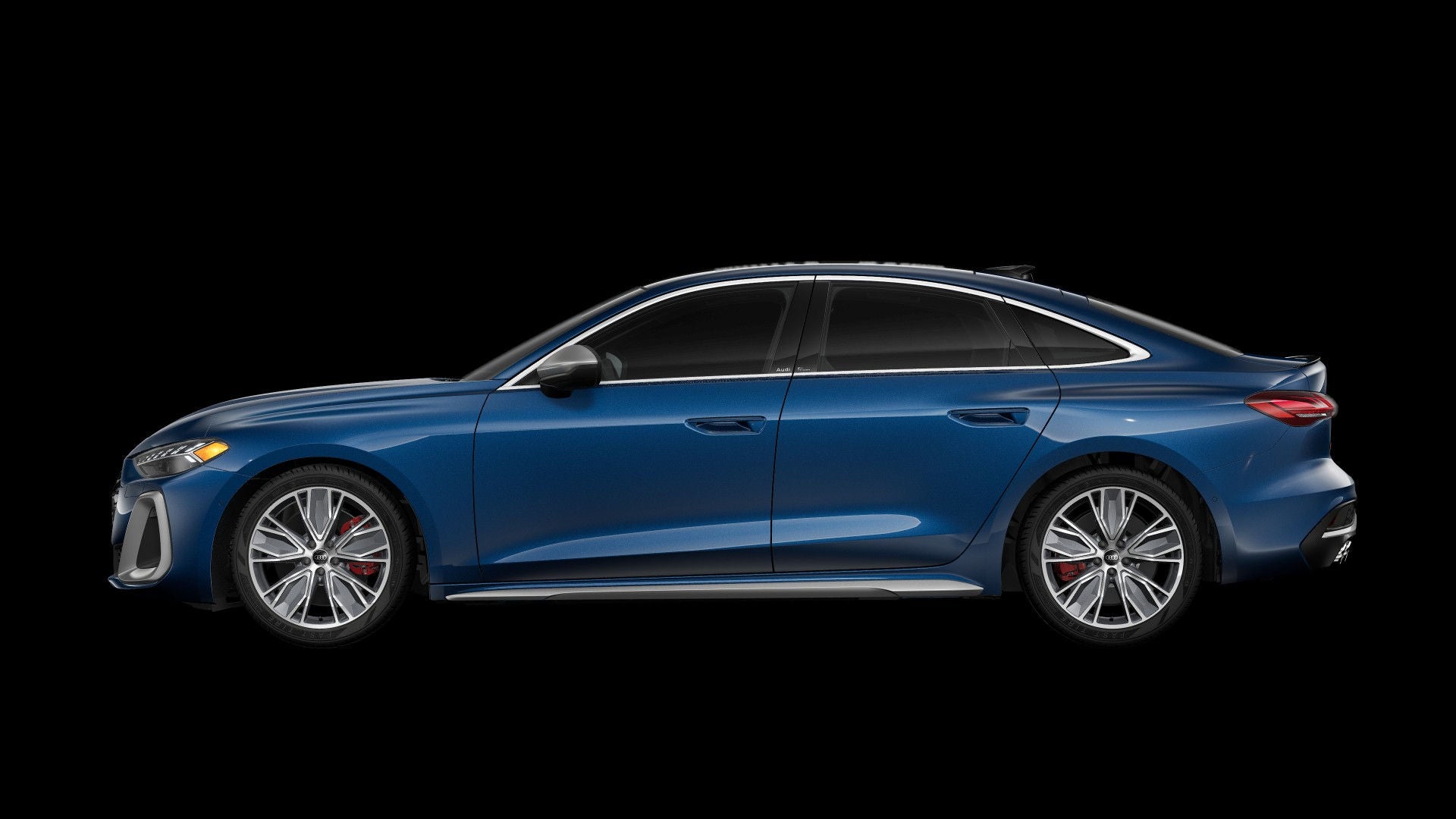 Side-view of an Audi S5.