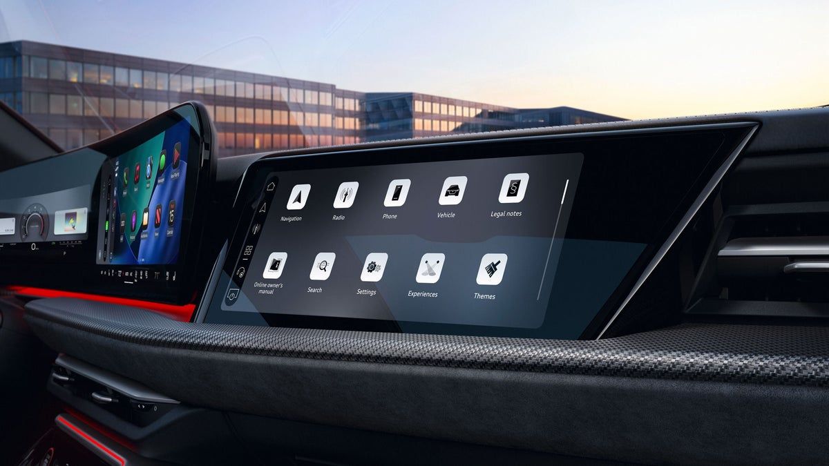 The 10.9-inch passenger display in the 2026 Audi SQ5 Prestige