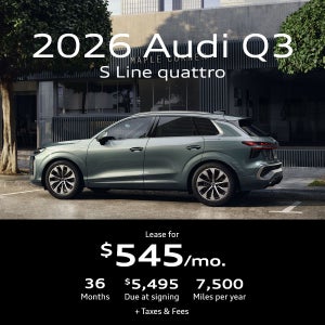 2026 Audi Q3 S line quattro Lease For $545/mo