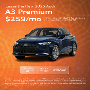 Lease the New 2026 Audi A3 Premium $259/mo