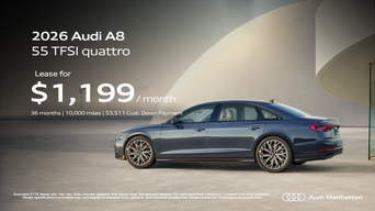 Lease the Audi A8 in Manhattan New York Today NYC