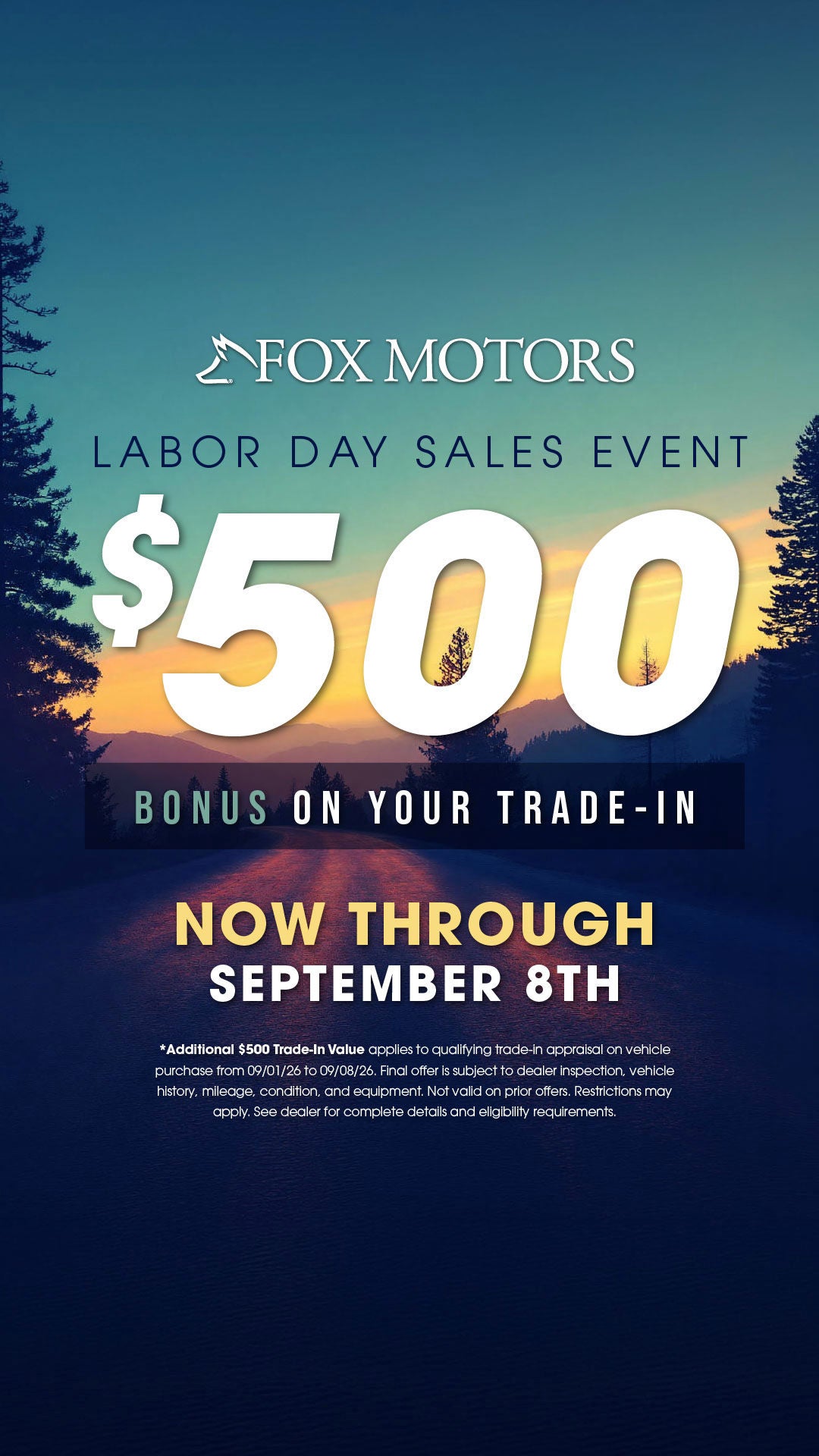 Labor Day Sales Event