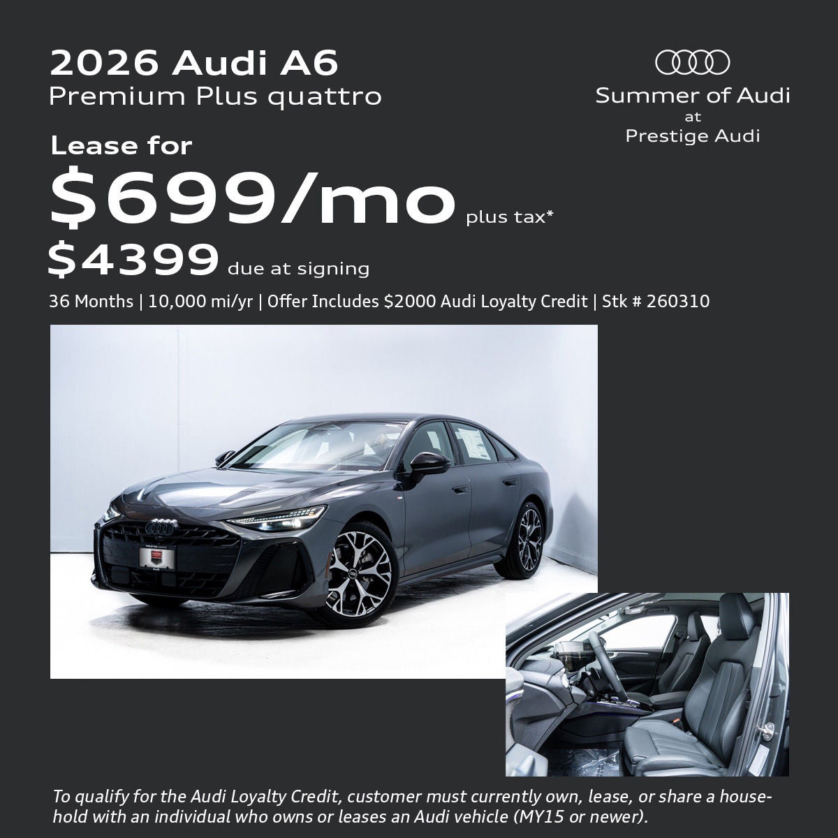 Audi A6 Lease Offer