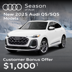 2025 Q5 and SQ5 models customer bonus offer $1,000